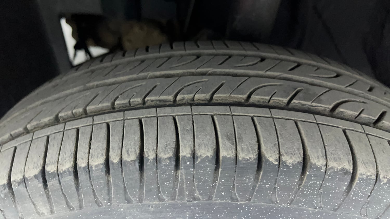 Used 2016 Datsun GO T Petrol Manual tyres LEFT FRONT TYRE TREAD VIEW