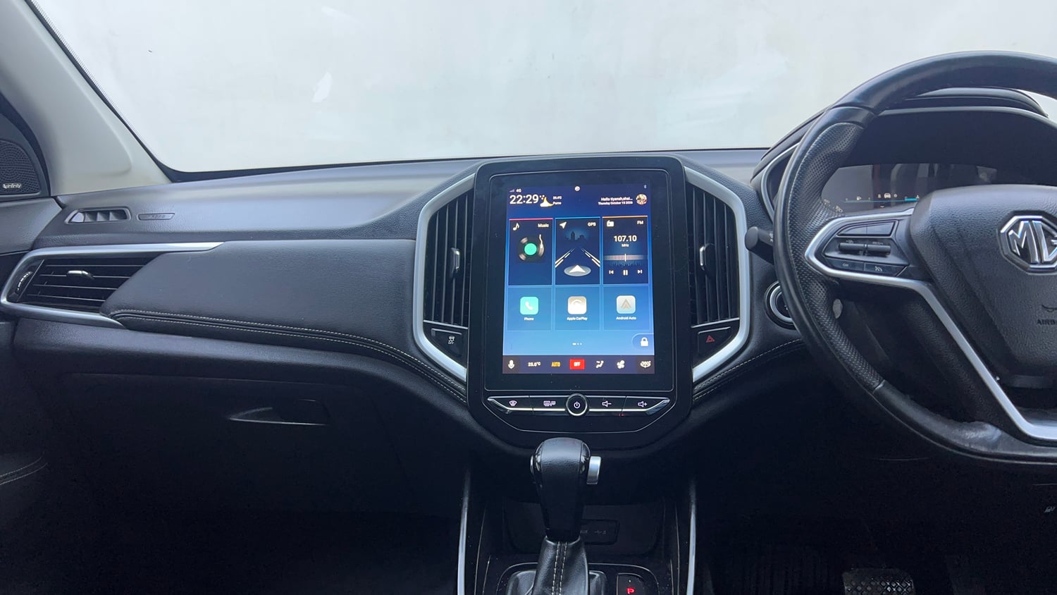 Used 2020 MG Motors Hector Sharp 1.5 DCT Petrol Petrol Automatic interior MUSIC SYSTEM & AC CONTROL VIEW
