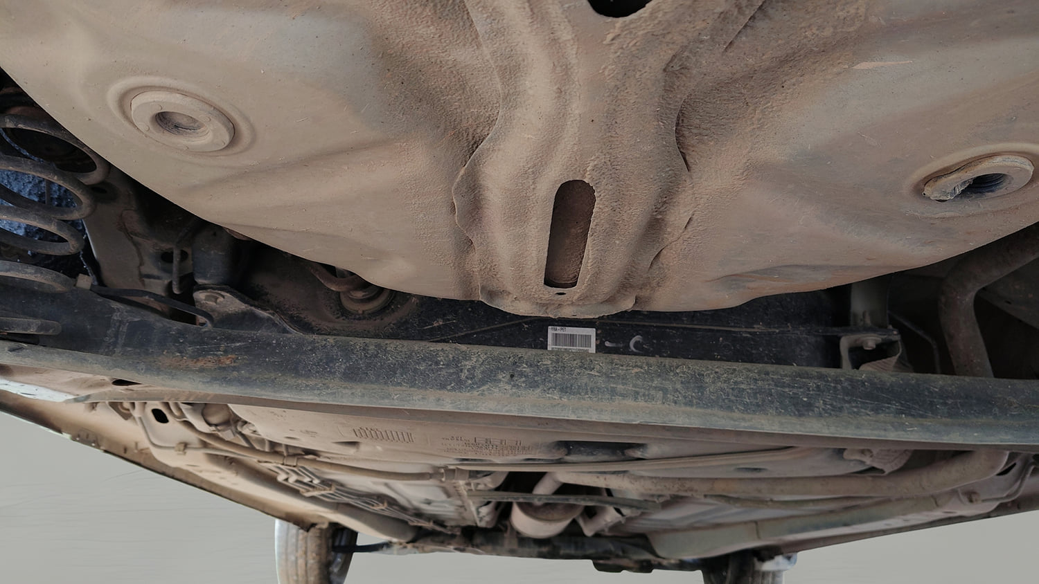 Used 2018 Maruti Suzuki Baleno Delta 1.2 Petrol Manual extra REAR UNDERBODY VIEW (TAKEN FROM REAR)
