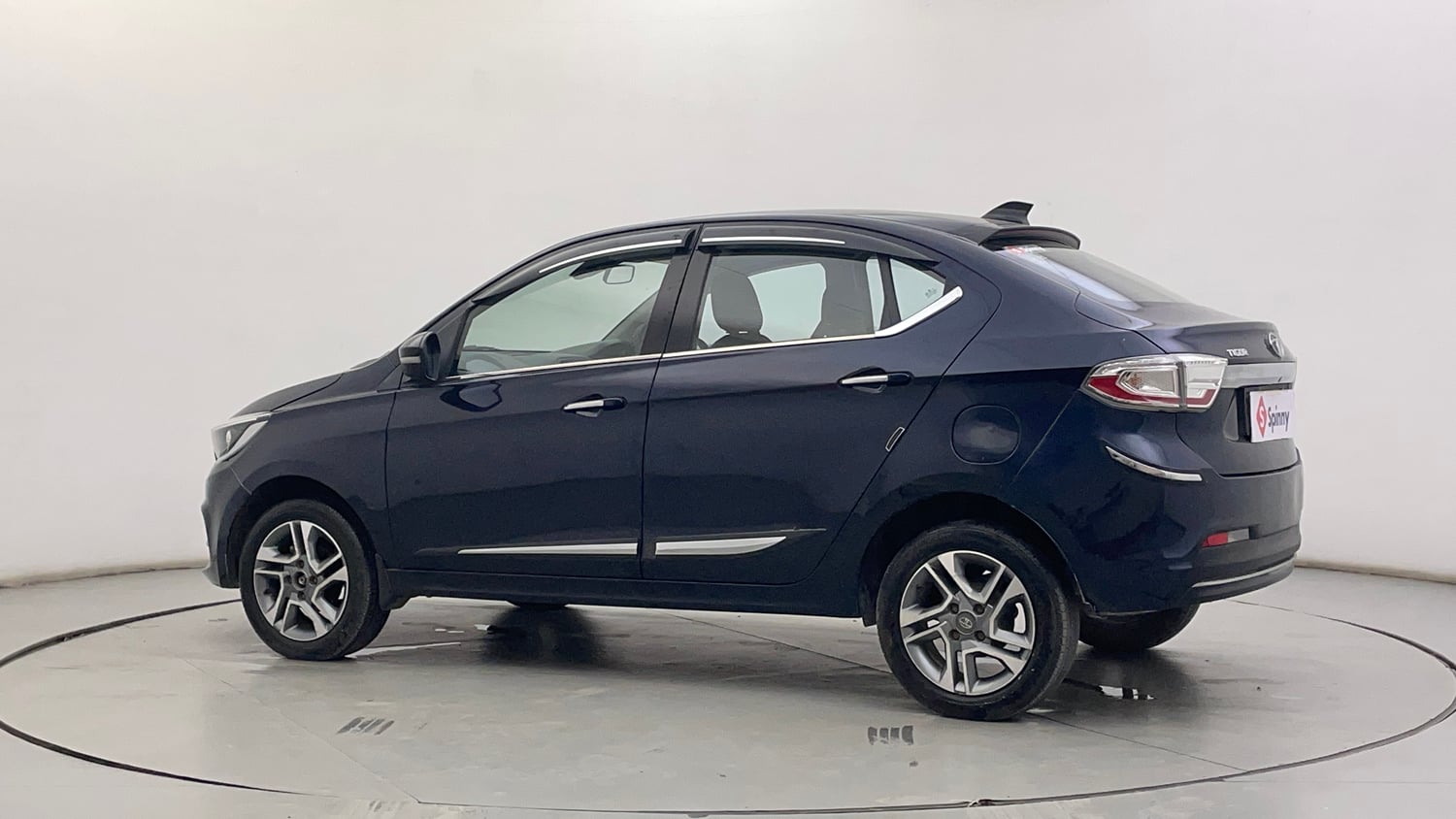Used 2022 Tata Tigor XZ Plus Petrol Manual exterior LEFT REAR CORNER VIEW