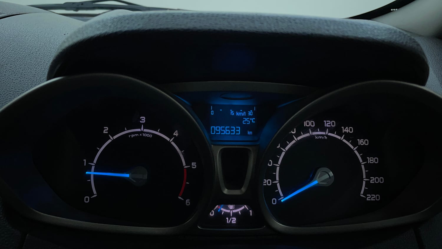Used 2014 Ford EcoSport Titanium 1.5 TDCi Diesel Manual interior CLUSTERMETER VIEW