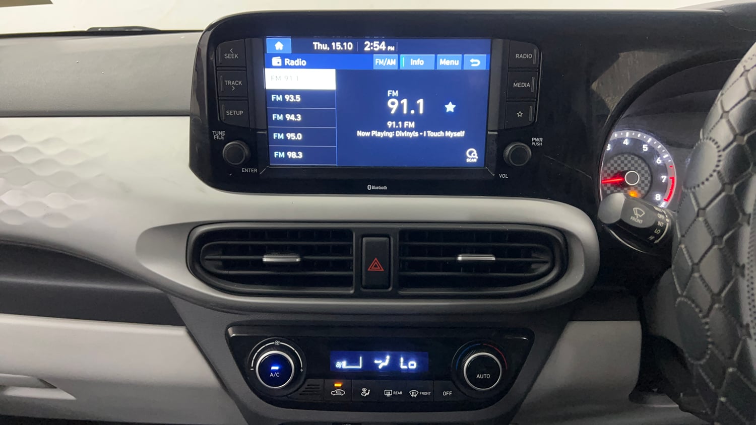 Used 2020 Hyundai Grand i10 Nios Sportz 1.2 Kappa VTVT CNG Cng Manual interior MUSIC SYSTEM & AC CONTROL VIEW