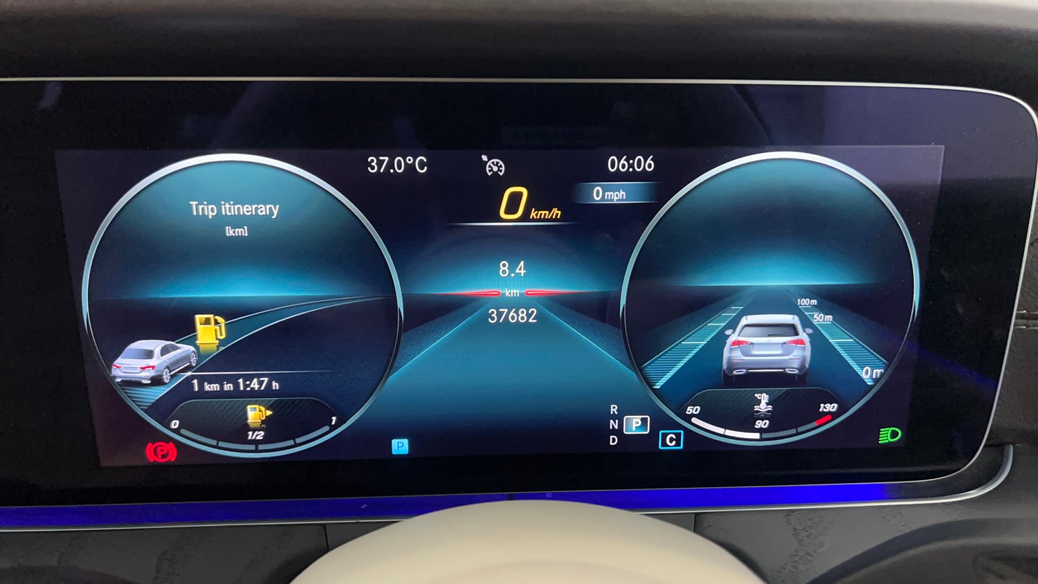Used 2022 Mercedes-Benz E-Class E 220d Exclusive Diesel Automatic interior CLUSTERMETER VIEW