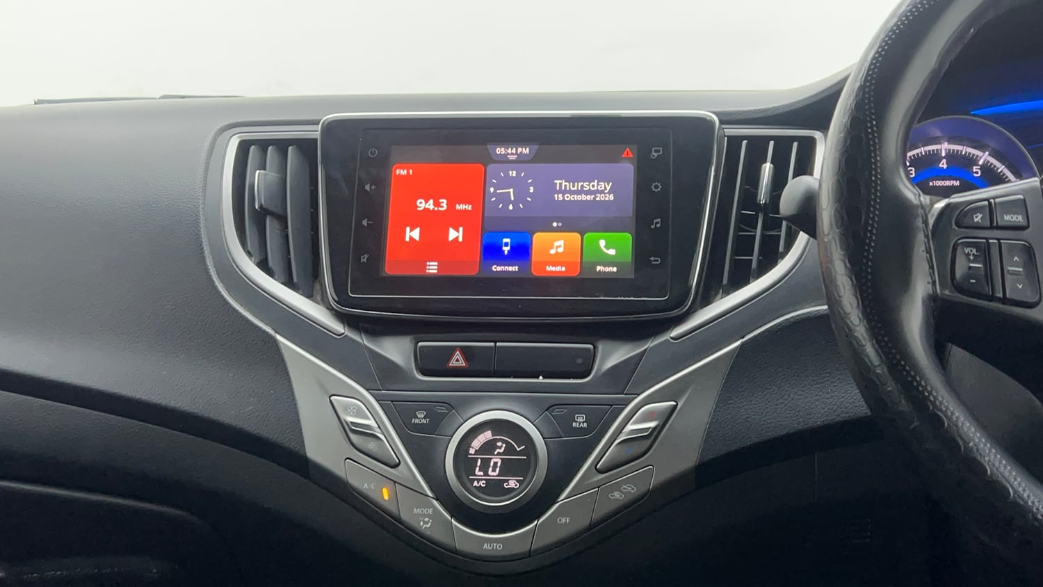 Used 2020 Toyota Glanza G Petrol Manual interior MUSIC SYSTEM & AC CONTROL VIEW