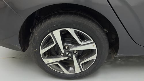 Used 2022 Hyundai Aura SX 1.2 CNG Cng Manual tyres RIGHT REAR TYRE RIM VIEW