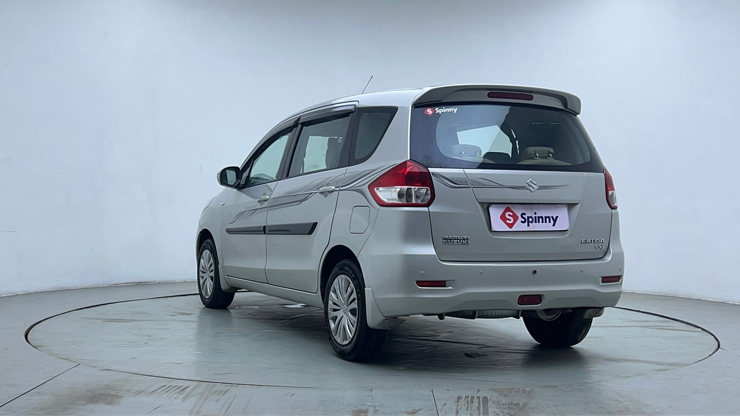 Used 2015 Maruti Suzuki Ertiga Vxi Petrol Manual exterior LEFT REAR CORNER VIEW