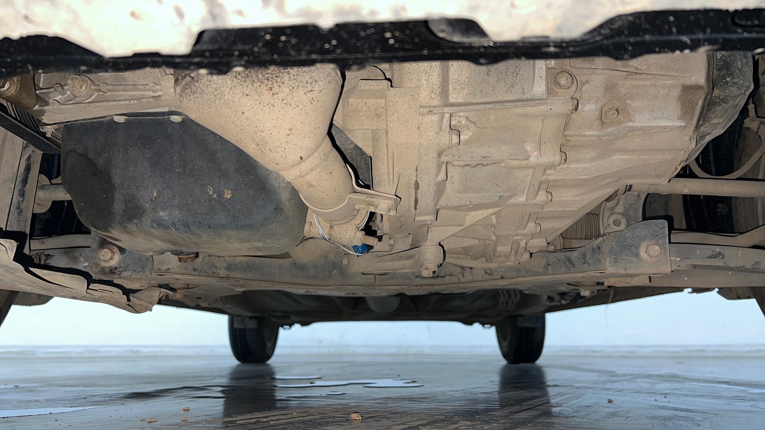 Used 2018 Maruti Suzuki Baleno Delta 1.3 Diesel Manual extra FRONT LEFT UNDERBODY VIEW