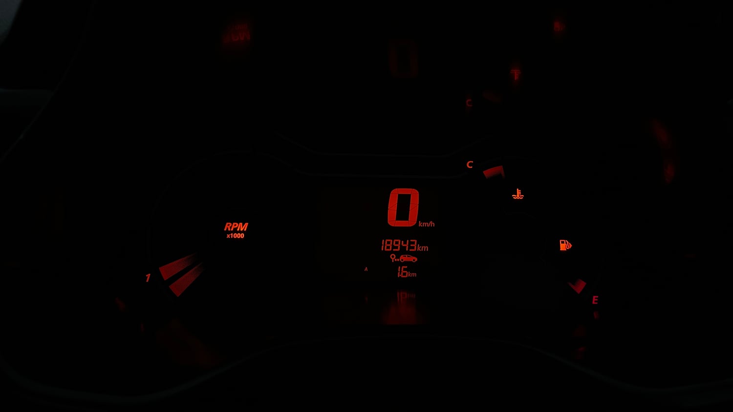 Used 2022 Renault Kiger RXE MT Petrol Manual interior CLUSTERMETER VIEW
