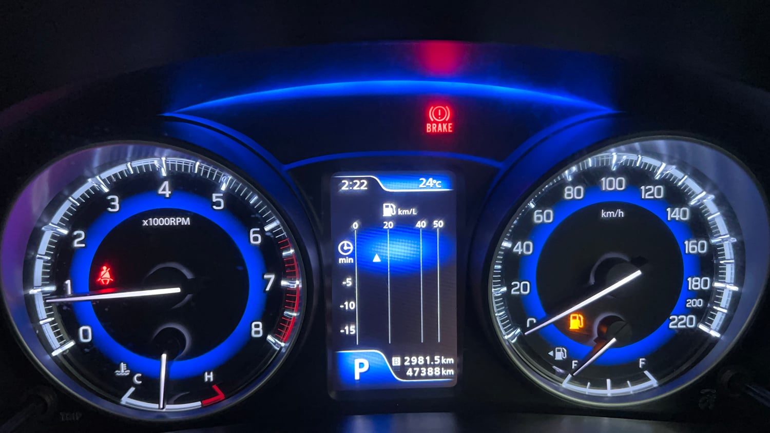 Used 2019 Maruti Suzuki Baleno Alpha Automatic Petrol Automatic interior CLUSTERMETER VIEW