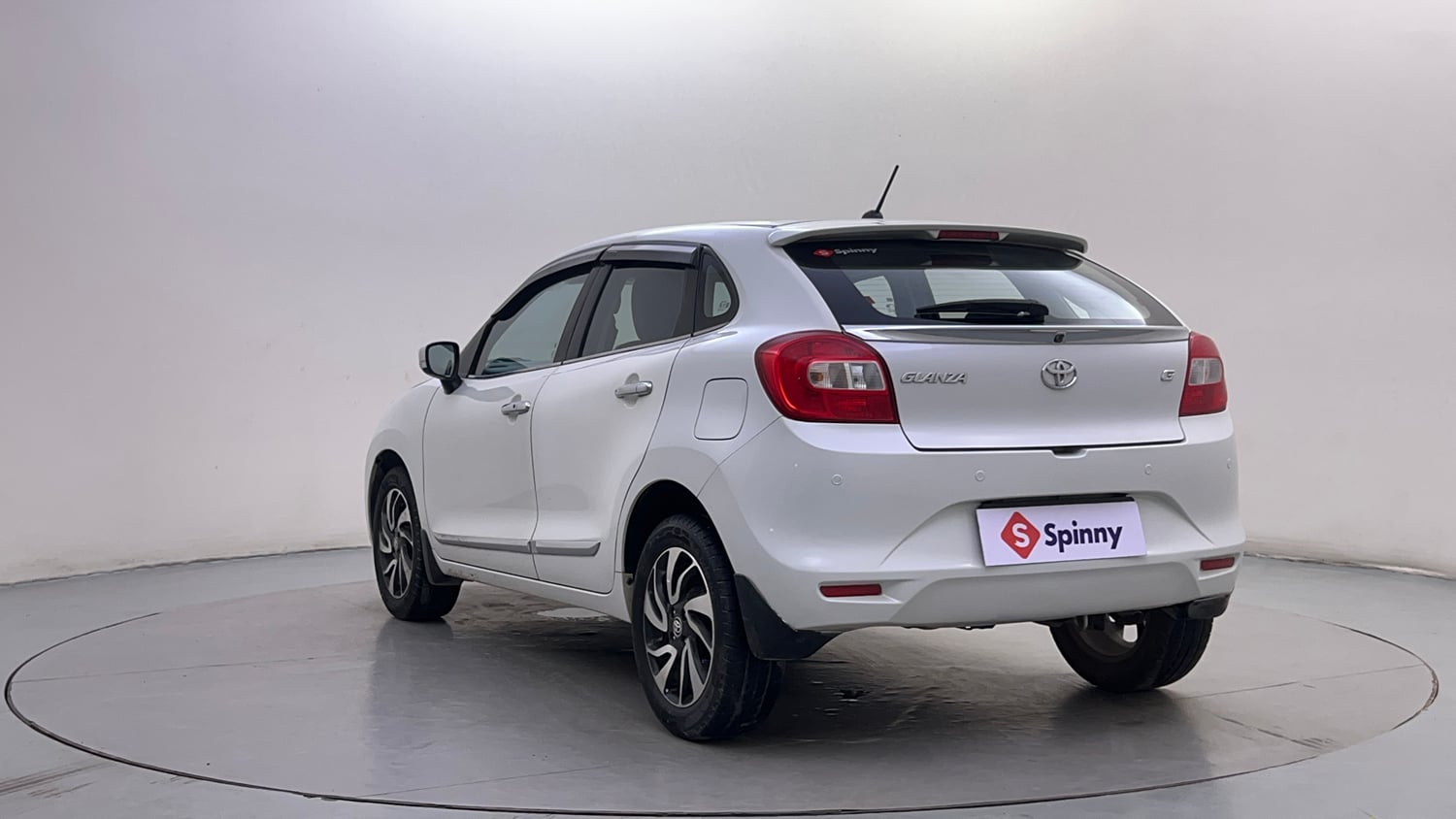 Used 2020 Toyota Glanza G CVT Petrol Automatic exterior LEFT REAR CORNER VIEW