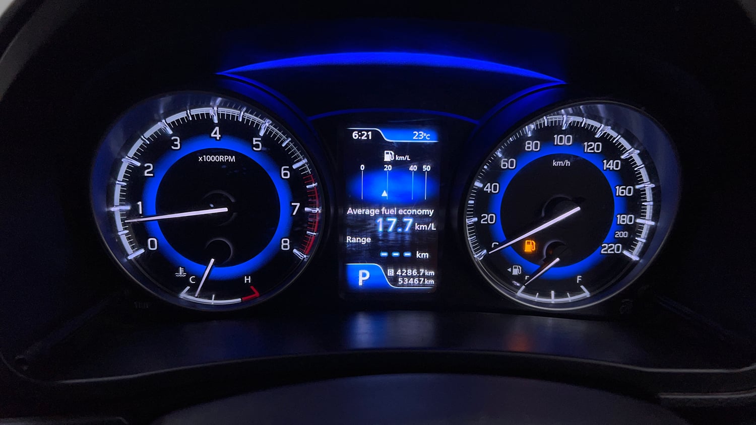 Used 2020 Maruti Suzuki Baleno Zeta Automatic Petrol Automatic interior CLUSTERMETER VIEW
