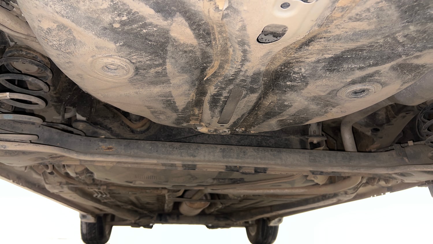 Used 2020 Toyota Glanza G CVT Petrol Automatic extra REAR UNDERBODY VIEW (TAKEN FROM REAR)