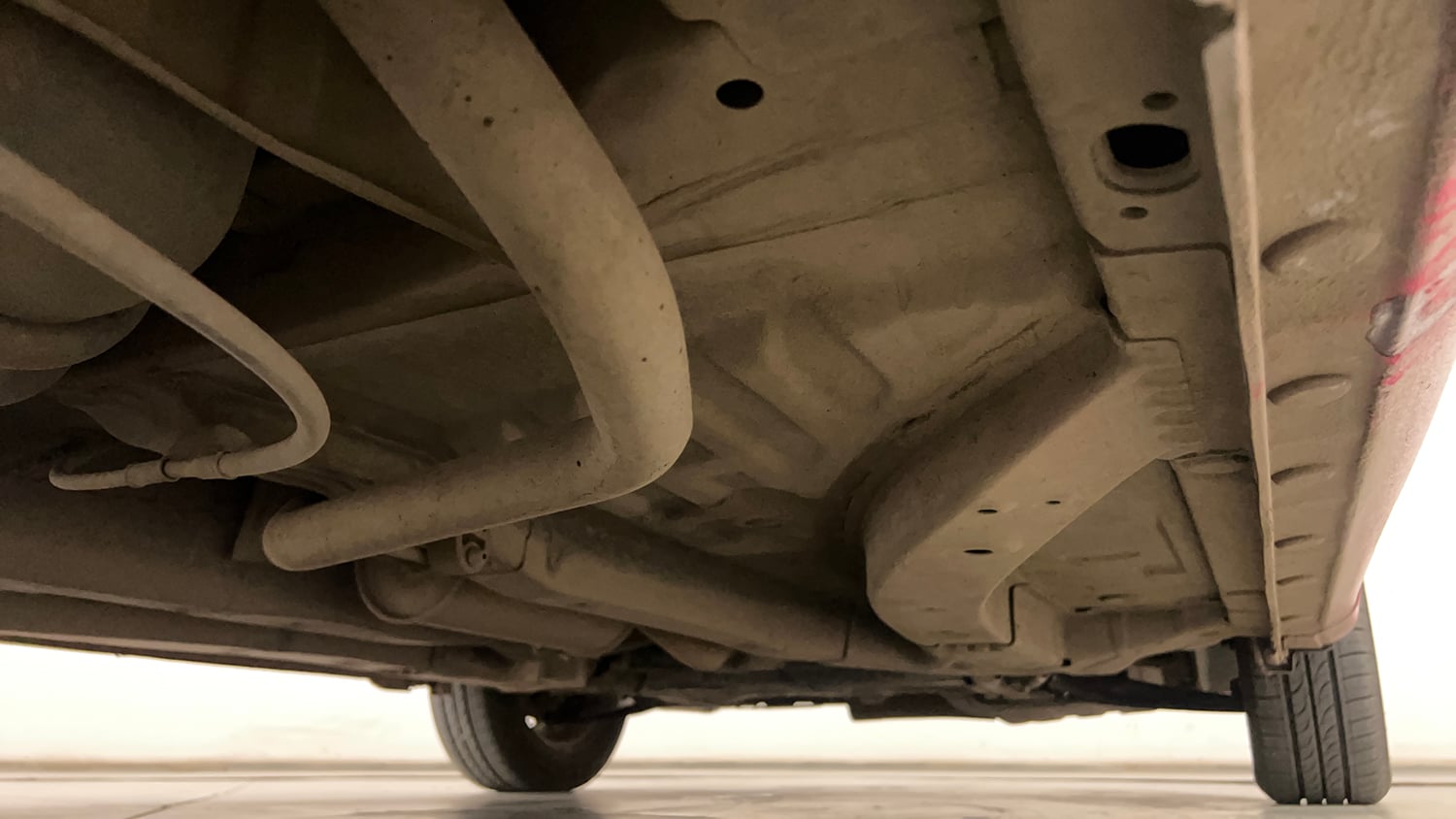 Used 2014 Honda Brio EX MT Petrol Manual extra REAR RIGHT UNDERBODY VIEW