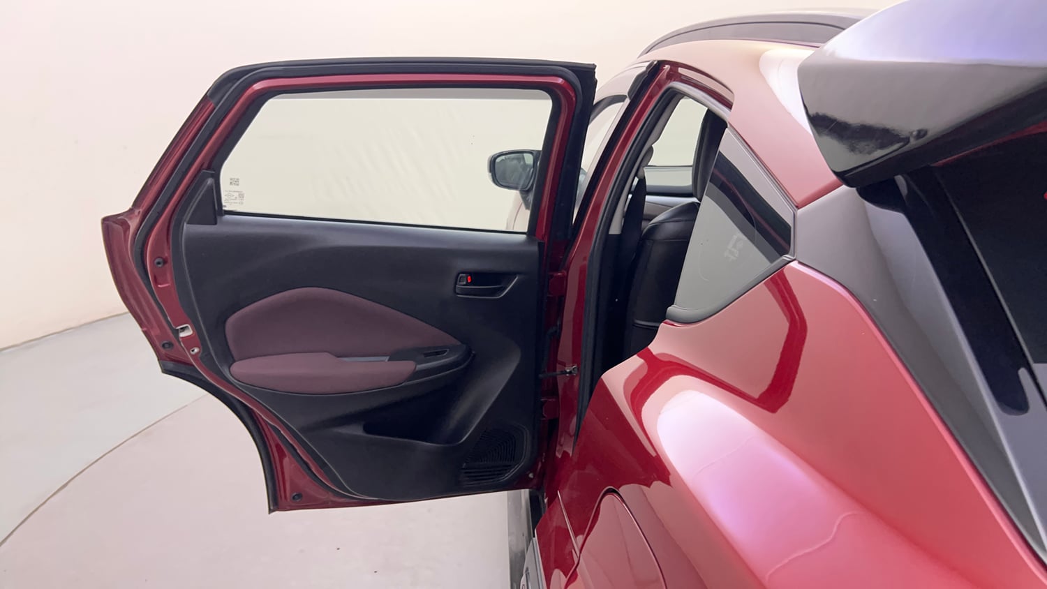 Used 2024 Maruti Suzuki Fronx Delta Plus 1.2L MT Petrol Manual interior LEFT REAR DOOR OPEN VIEW