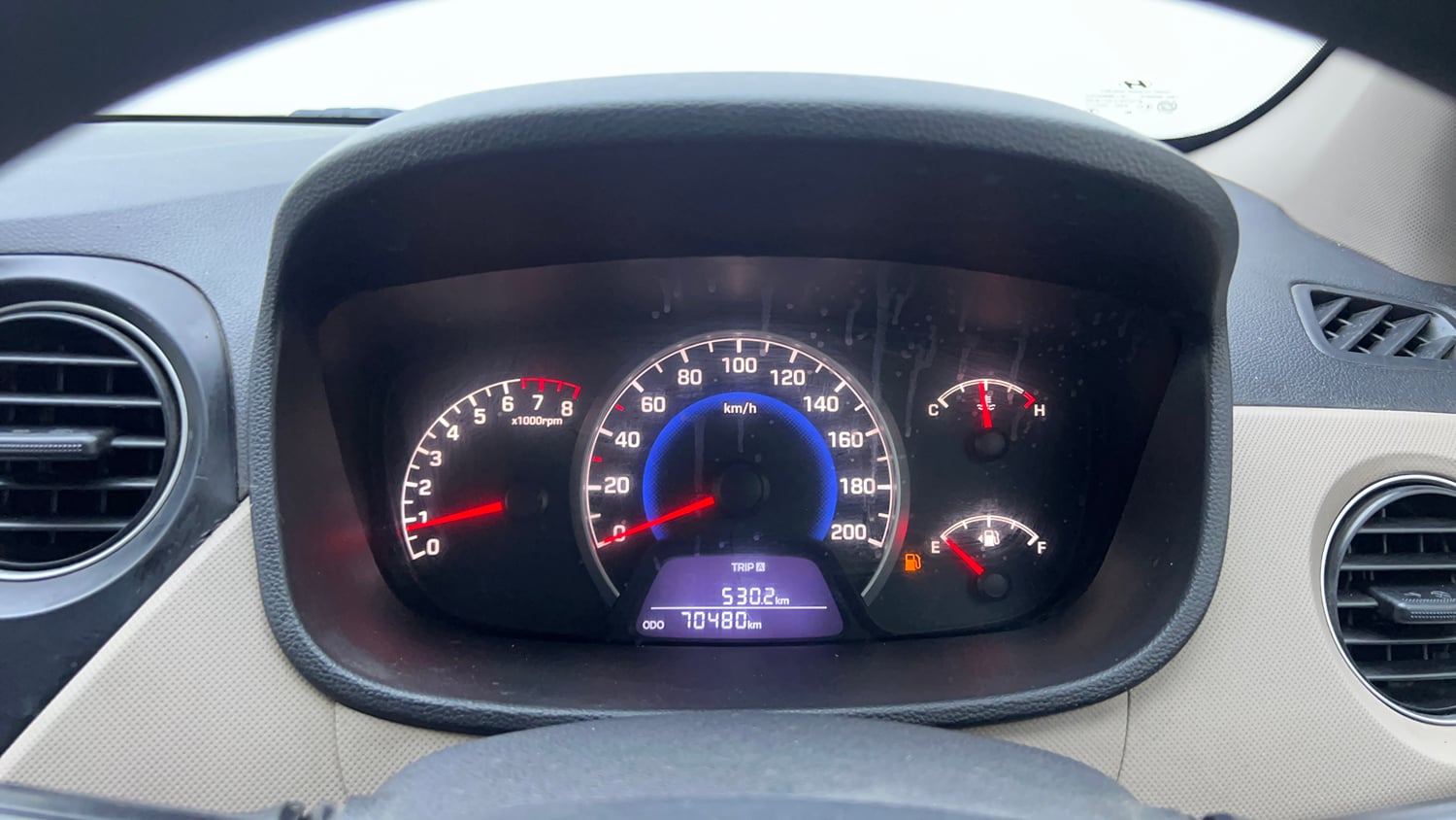 Used 2017 Hyundai Grand i10 Magna 1.2 Kappa VTVT Petrol Manual interior CLUSTERMETER VIEW