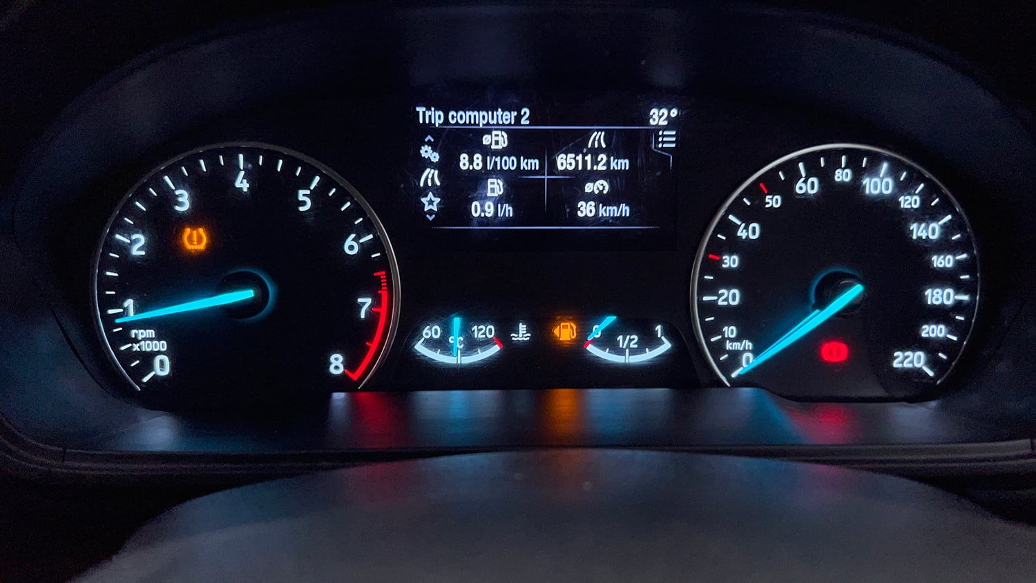 Used 2021 Ford EcoSport S MT 1.5 Ti-VCT Petrol Manual interior CLUSTERMETER VIEW