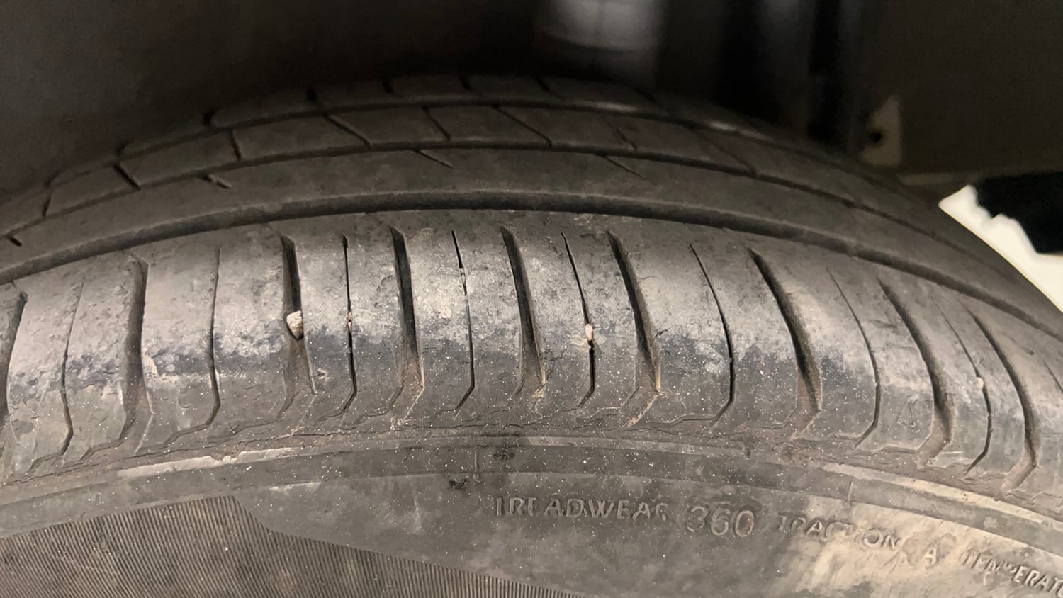Used 2013 Nissan Micra XV CVT Petrol Automatic tyres LEFT REAR TYRE TREAD VIEW