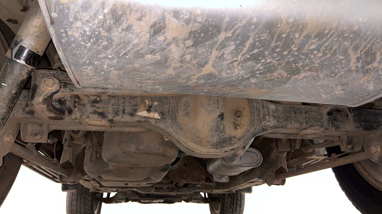 Used 2021 mahindra Thar LX Hard Top Petrol MT 4WD Petrol Manual extra REAR UNDERBODY VIEW (TAKEN FROM REAR)