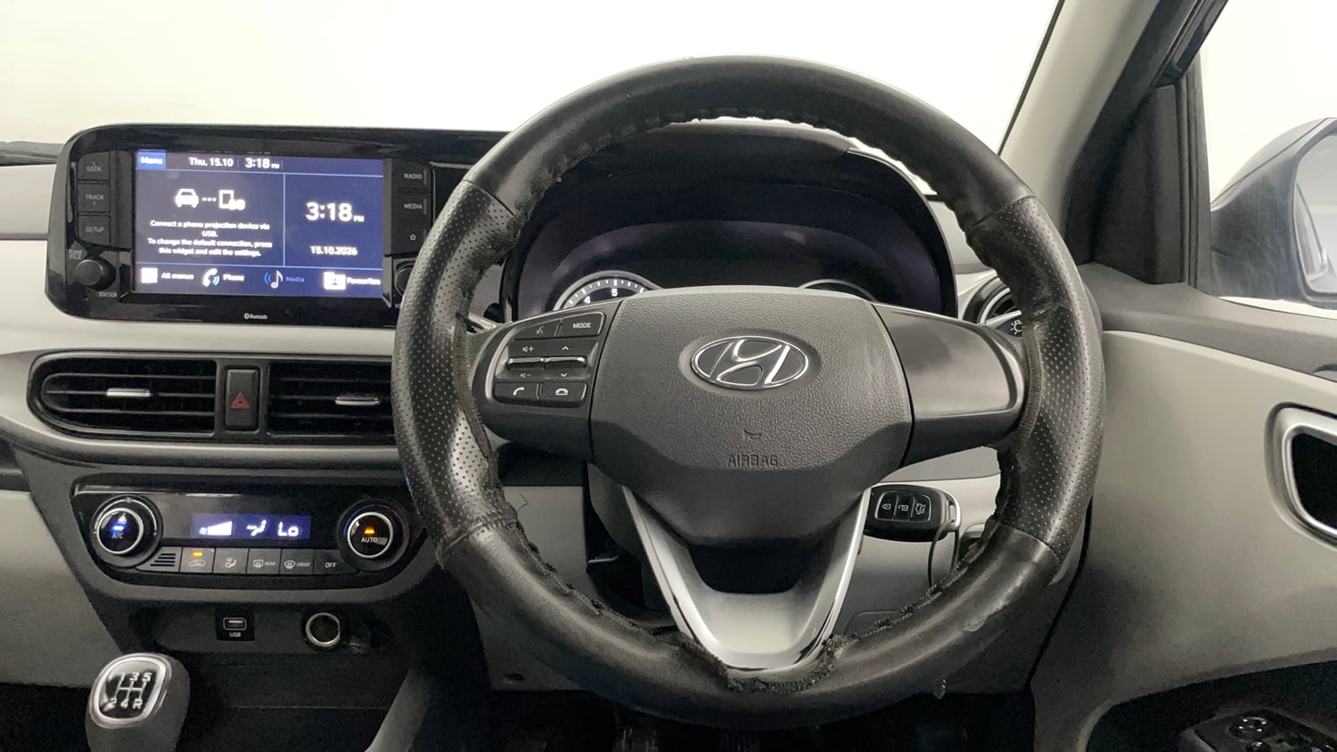 Used 2021 Hyundai Grand i10 Nios Sportz Petrol+cng(outside fitted) Cng Manual interior STEERING VIEW