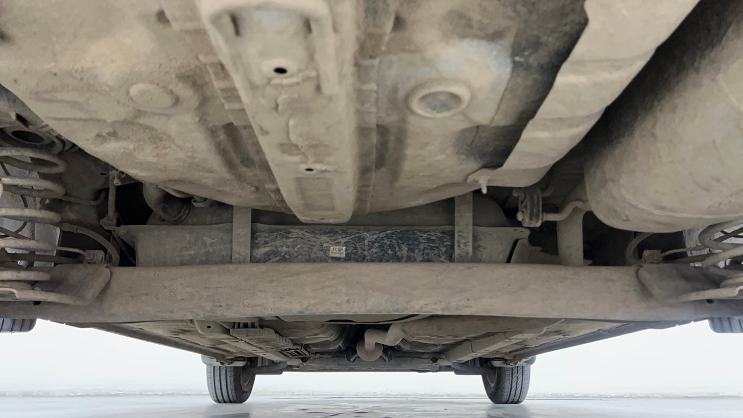 Used 2020 Hyundai Grand i10 Nios Sportz 1.2 Kappa VTVT CNG Cng Manual extra REAR UNDERBODY VIEW (TAKEN FROM REAR)