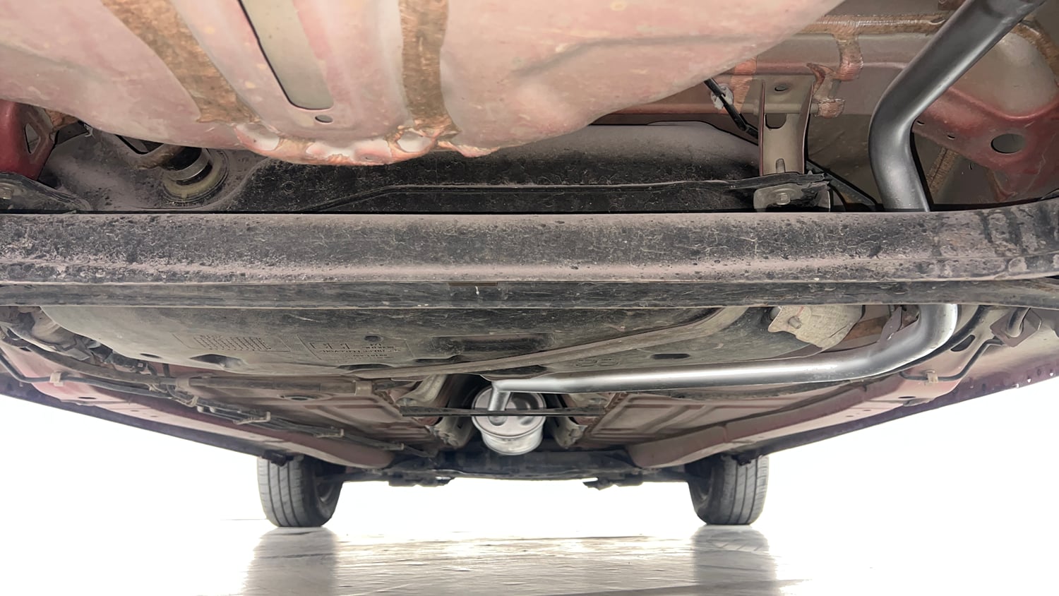 Used 2019 Maruti Suzuki Baleno Delta Petrol Manual extra REAR UNDERBODY VIEW (TAKEN FROM REAR)