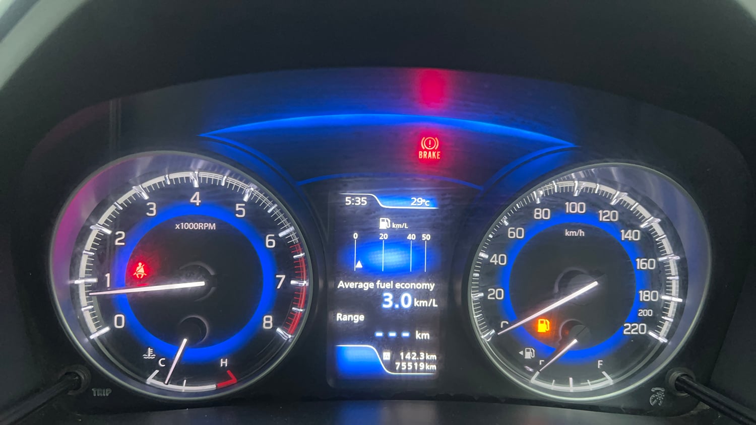 Used 2020 Toyota Glanza G Petrol Manual interior CLUSTERMETER VIEW