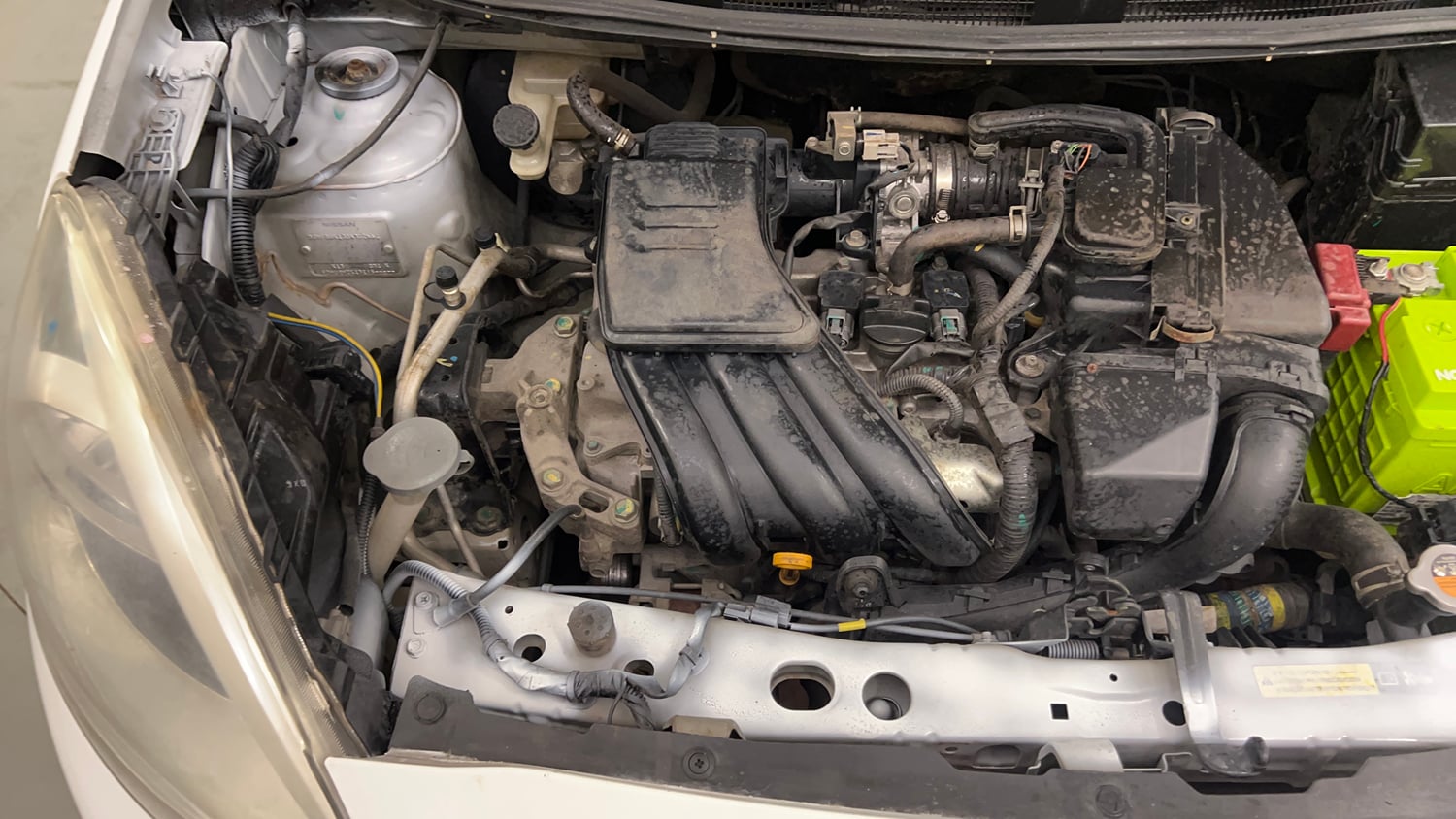 Used 2013 Nissan Micra XV CVT Petrol Automatic engine ENGINE RIGHT SIDE VIEW