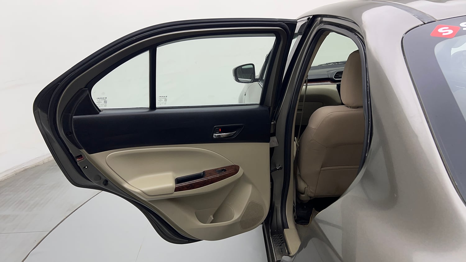 Used 2018 Maruti Suzuki Dzire VXi AMT Petrol Automatic interior LEFT REAR DOOR OPEN VIEW