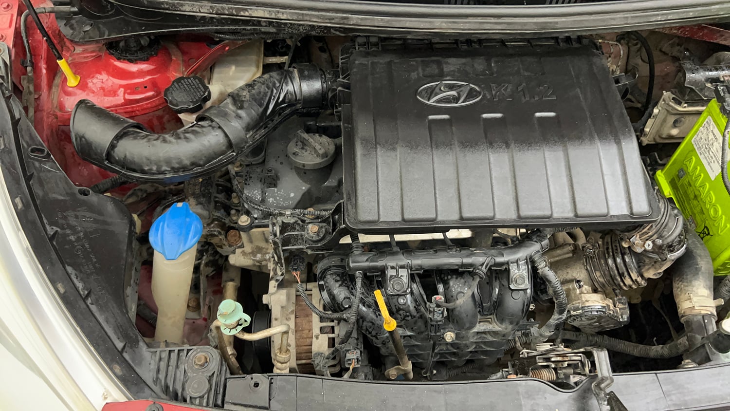 Used 2018 Hyundai Grand i10 Sportz 1.2 Kappa VTVT Petrol Manual engine ENGINE RIGHT SIDE VIEW
