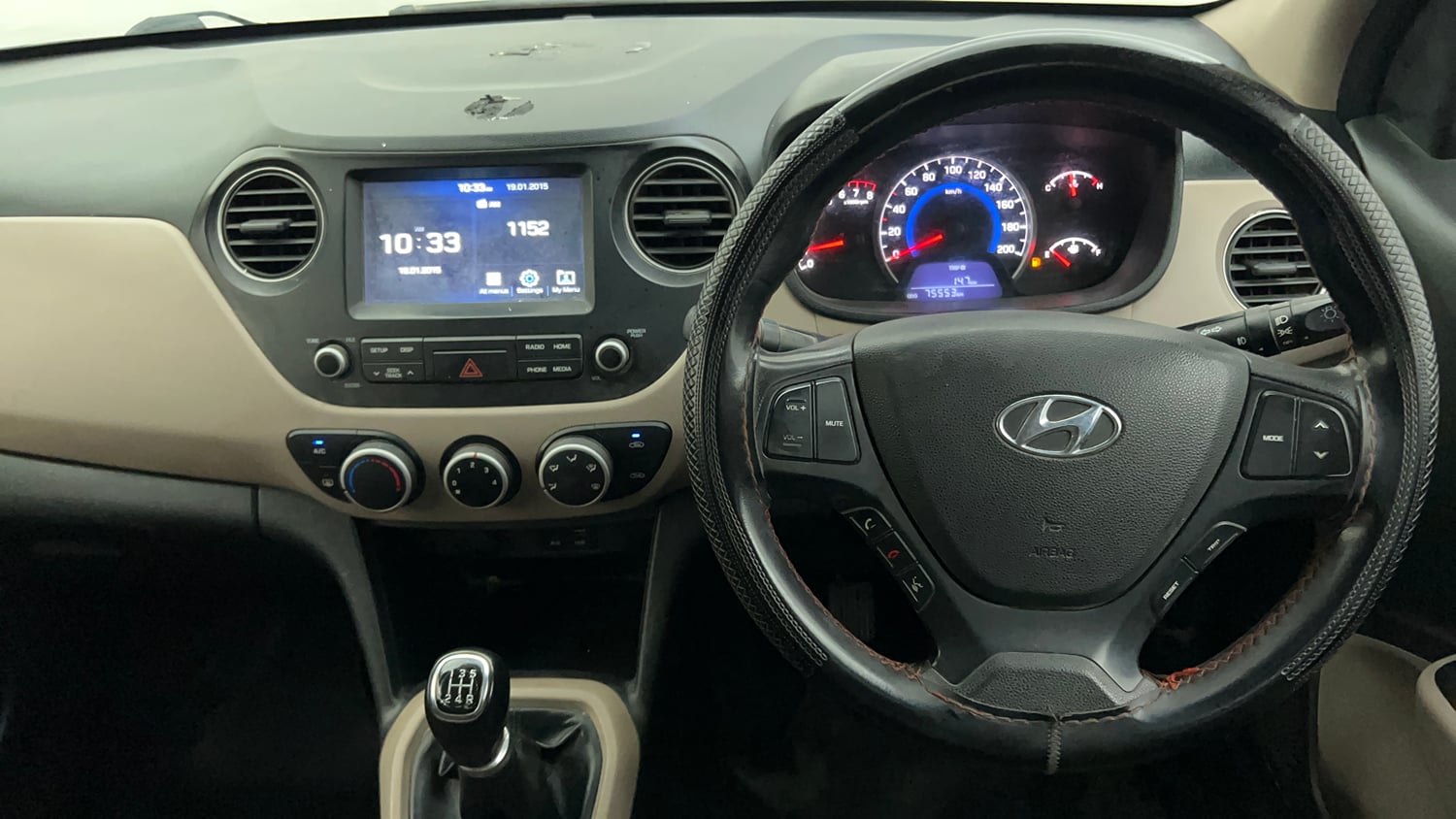 Used 2018 Hyundai Grand i10 Sportz 1.2 Kappa VTVT Petrol Manual interior STEERING VIEW