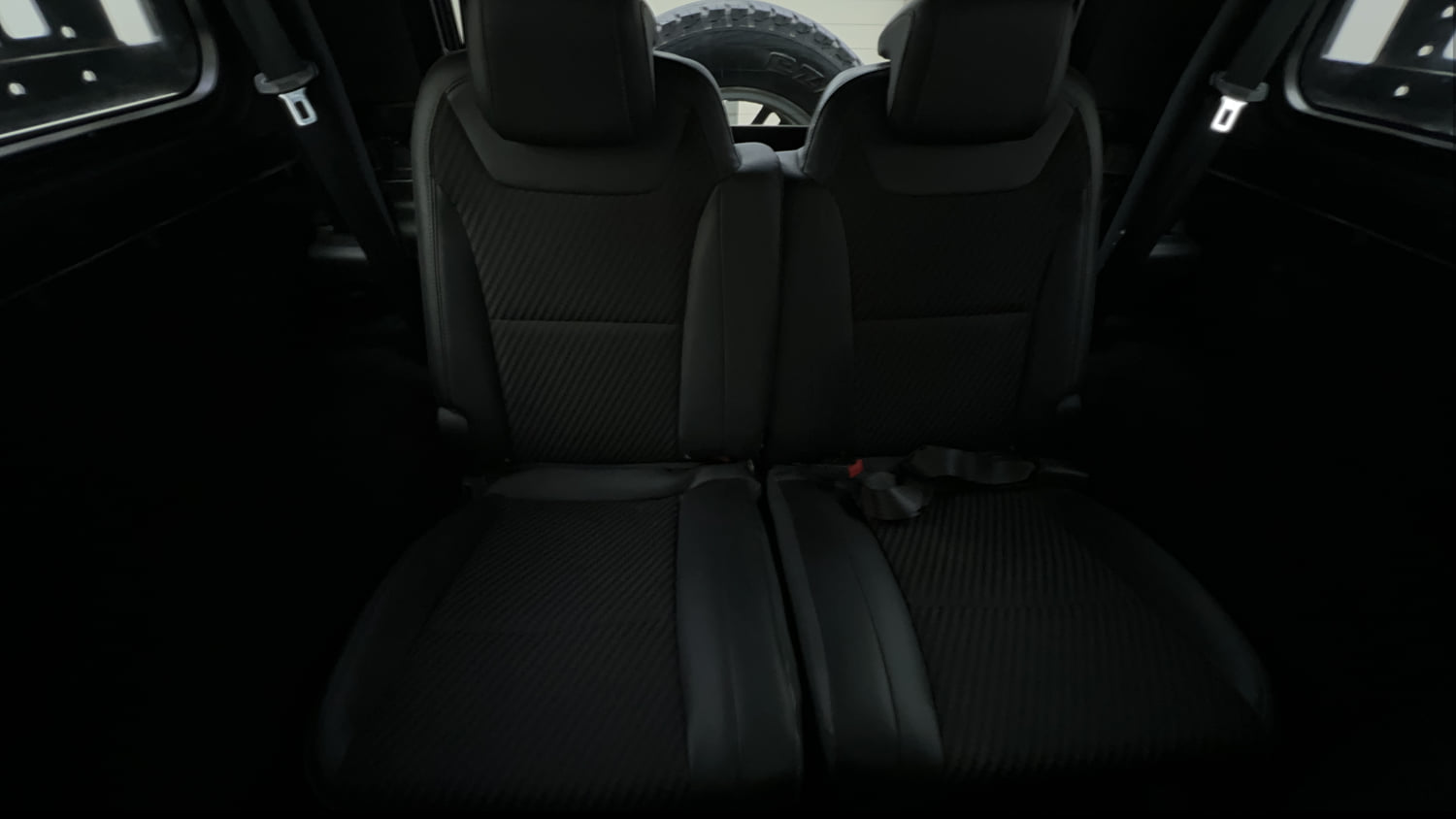 Used 2021 mahindra Thar LX Hard Top Petrol MT 4WD Petrol Manual interior REAR SEAT CONDITION VIEW