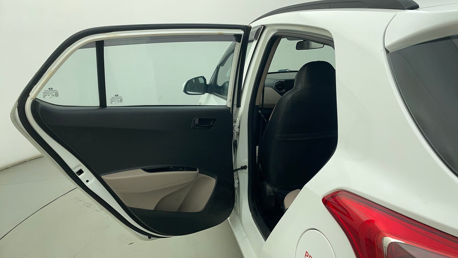Used 2019 Hyundai Grand i10 Magna 1.2 Kappa VTVT Petrol Manual interior LEFT REAR DOOR OPEN VIEW