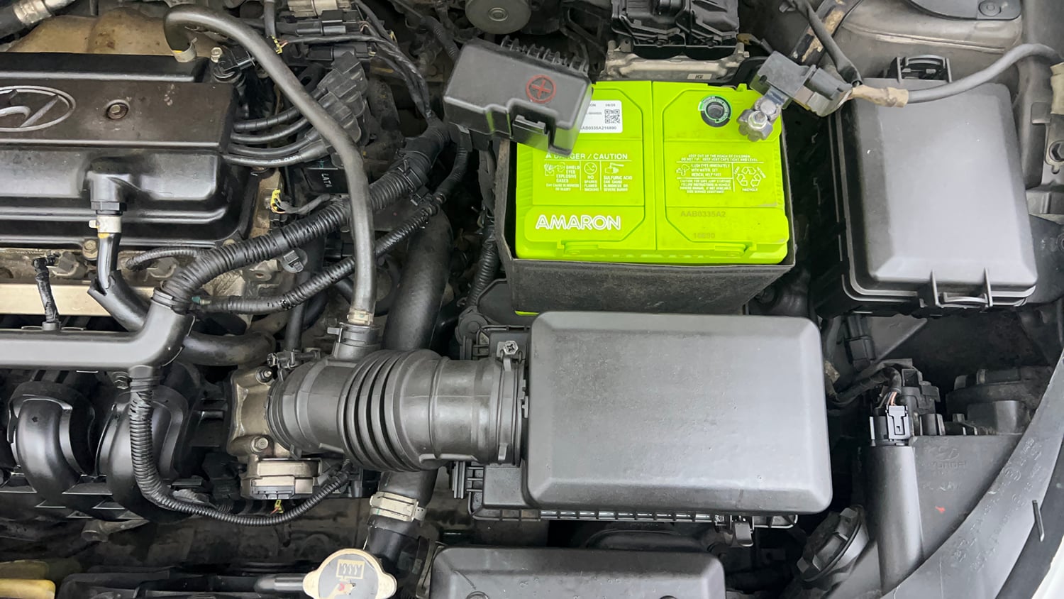 Used 2016 Hyundai Elite i20 Asta 1.2 (O) Petrol Manual engine ENGINE LEFT SIDE VIEW