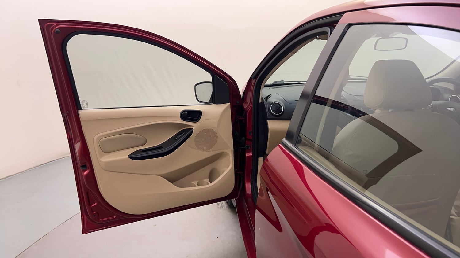 Used 2016 Ford Figo Aspire Titanium 1.2 Ti-VCT Petrol Manual interior LEFT FRONT DOOR OPEN VIEW