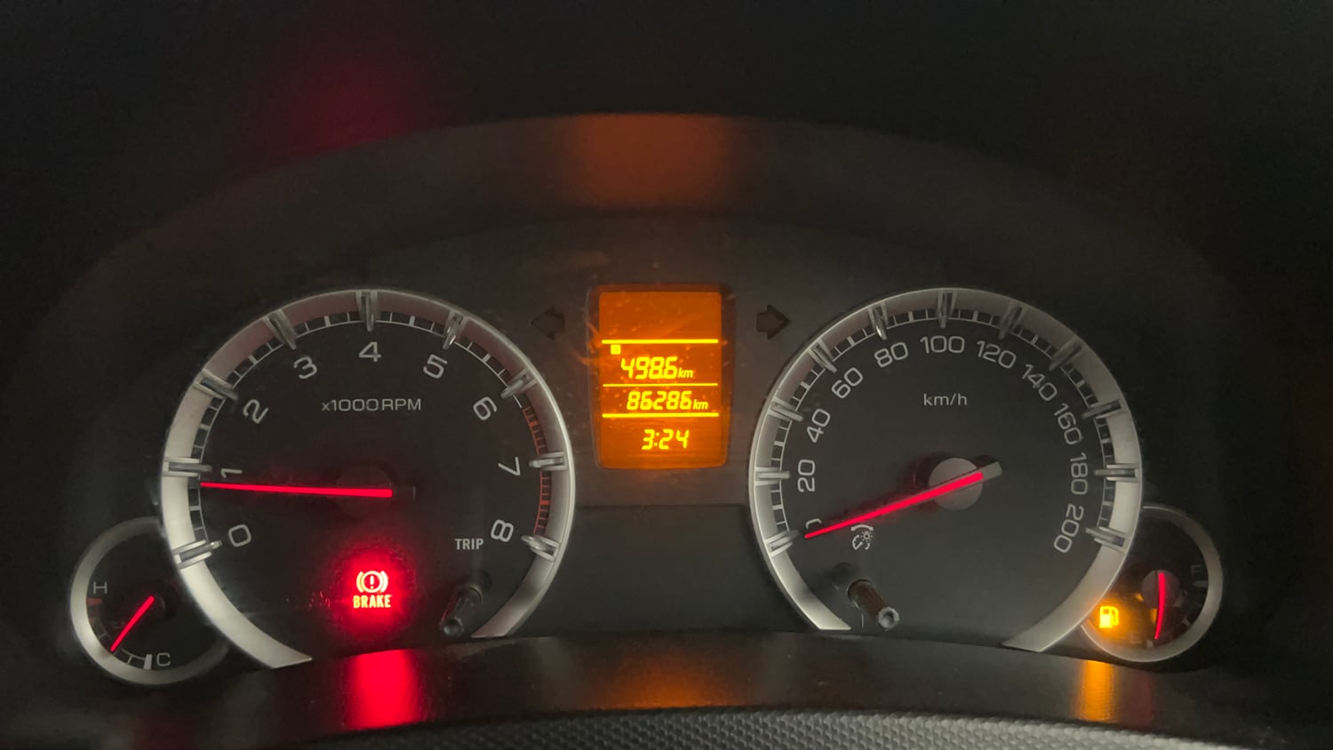 Used 2012 Maruti Suzuki Swift Dzire VXI Petrol Manual interior CLUSTERMETER VIEW