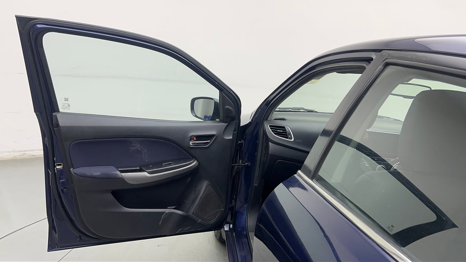 Used 2020 Toyota Glanza G Petrol Manual interior LEFT FRONT DOOR OPEN VIEW