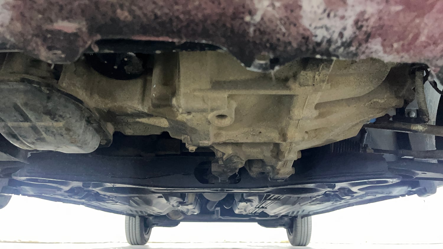 Used 2016 Datsun GO T Petrol Manual extra FRONT LEFT UNDERBODY VIEW