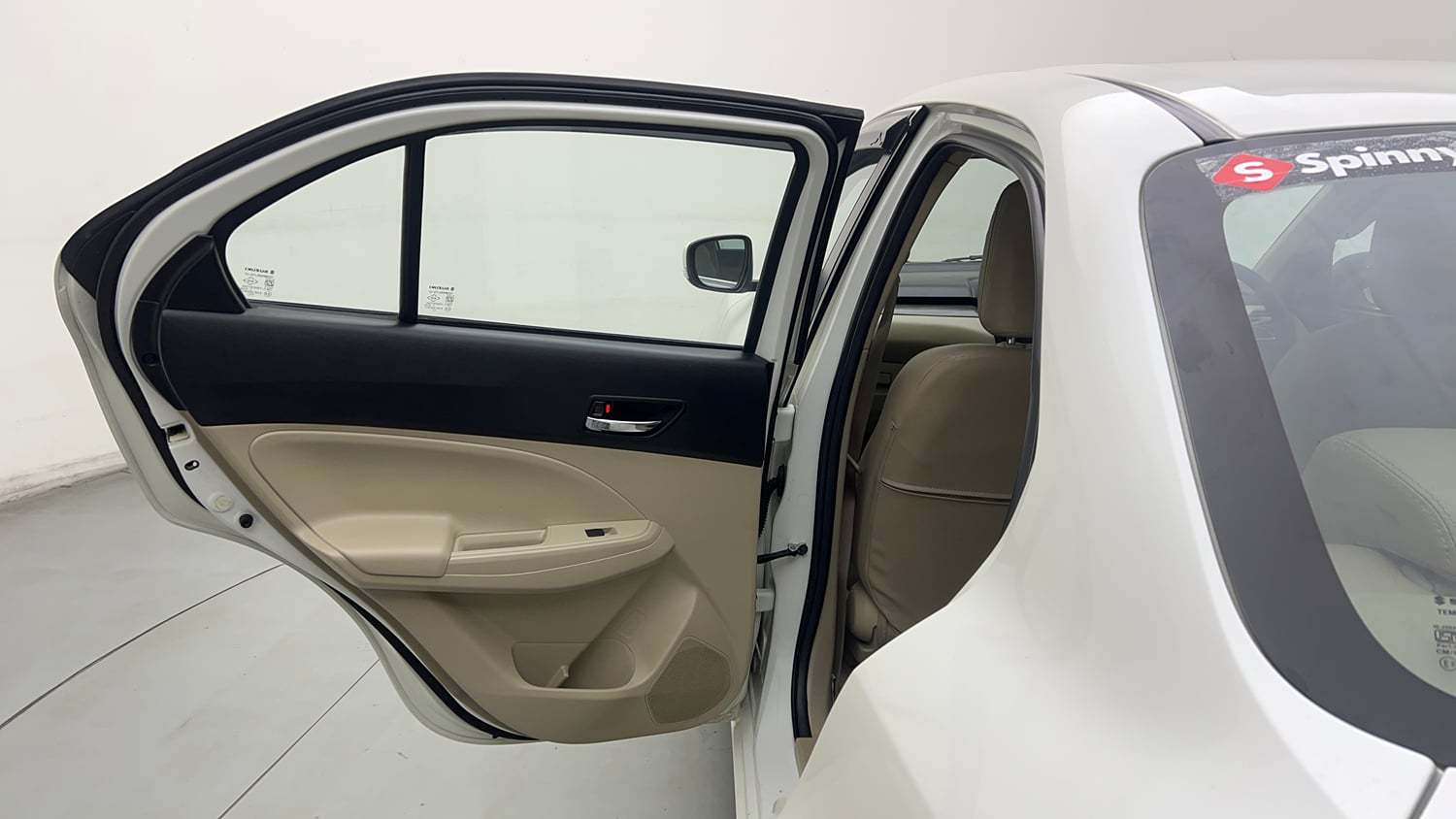 Used 2023 Maruti Suzuki Dzire VXi Petrol Manual interior LEFT REAR DOOR OPEN VIEW