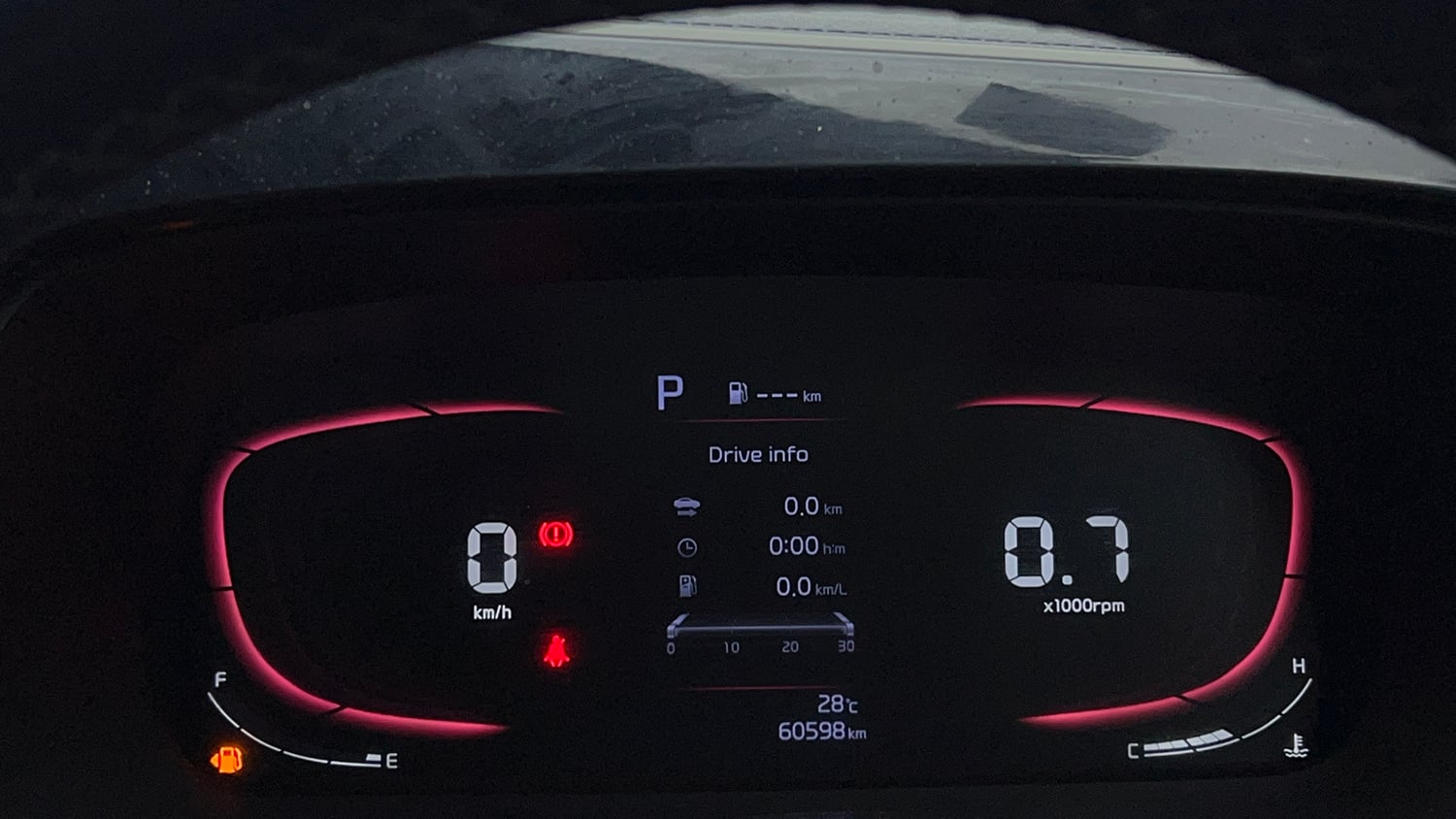 Used 2022 Kia Carens Luxury Plus 1.5 Diesel AT 7 STR Diesel Automatic interior CLUSTERMETER VIEW