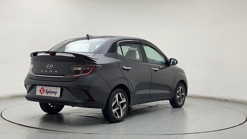 Used 2022 Hyundai Aura SX 1.2 CNG Cng Manual exterior RIGHT REAR CORNER VIEW