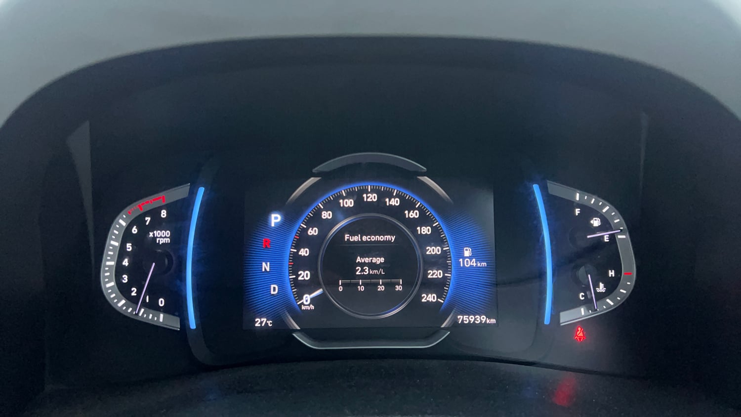 Used 2020 Hyundai Creta SX (O) 1.5 Petrol IVT Petrol Automatic interior CLUSTERMETER VIEW