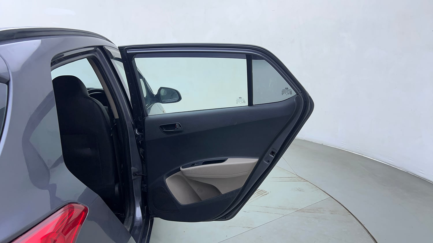 Used 2017 Hyundai Grand i10 Magna 1.2 Kappa VTVT Petrol Manual interior RIGHT REAR DOOR OPEN VIEW