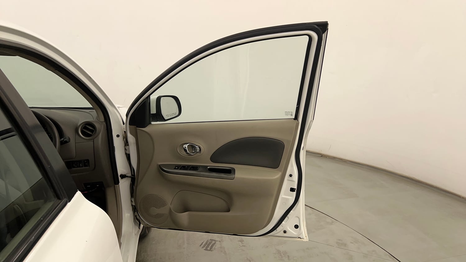 Used 2013 Nissan Micra XV CVT Petrol Automatic interior RIGHT FRONT DOOR OPEN VIEW