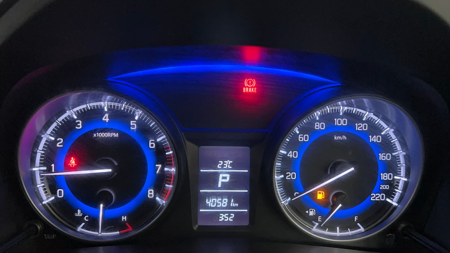 Used 2017 Maruti Suzuki Baleno Delta 1.2 AT Petrol Automatic interior CLUSTERMETER VIEW