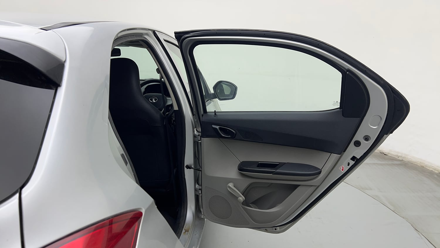 Used 2018 Tata Tiago Revotron XE Petrol Manual interior RIGHT REAR DOOR OPEN VIEW