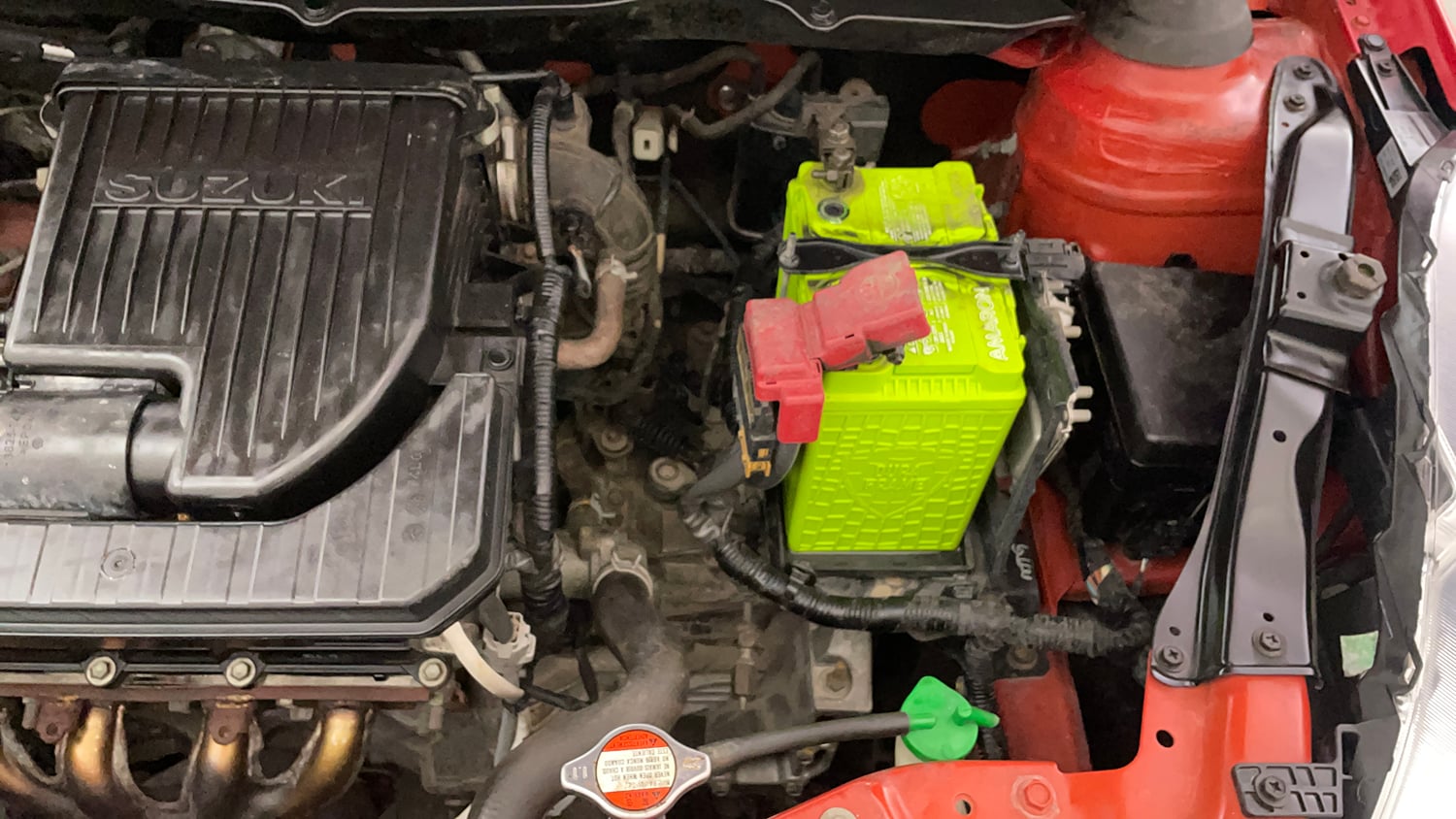 Used 2017 Maruti Suzuki Swift Lxi ABS (O) Petrol Manual engine ENGINE LEFT SIDE VIEW