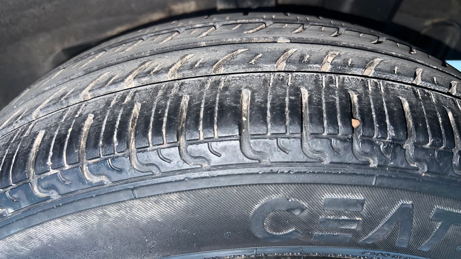 Used 2017 Hyundai Grand i10 Magna 1.2 Kappa VTVT Petrol Manual tyres LEFT REAR TYRE TREAD VIEW