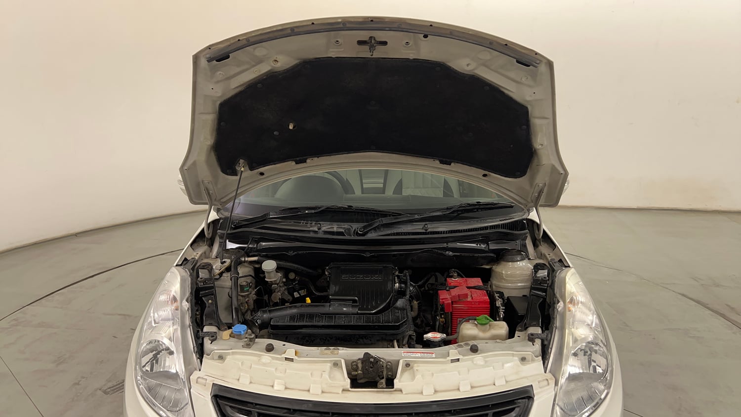 Used 2012 Maruti Suzuki Swift Dzire VXI Petrol Manual engine ENGINE & BONNET OPEN FRONT VIEW