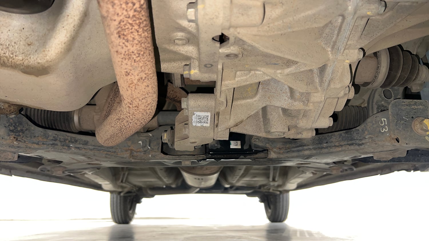 Used 2023 Maruti Suzuki Alto K10 VXi AGS Petrol Automatic extra FRONT LEFT UNDERBODY VIEW