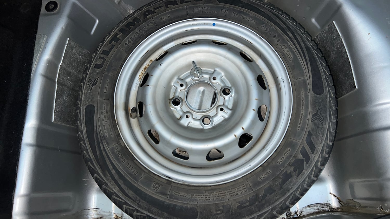 Used 2018 Tata Tiago Revotron XE Petrol Manual tyres SPARE TYRE VIEW